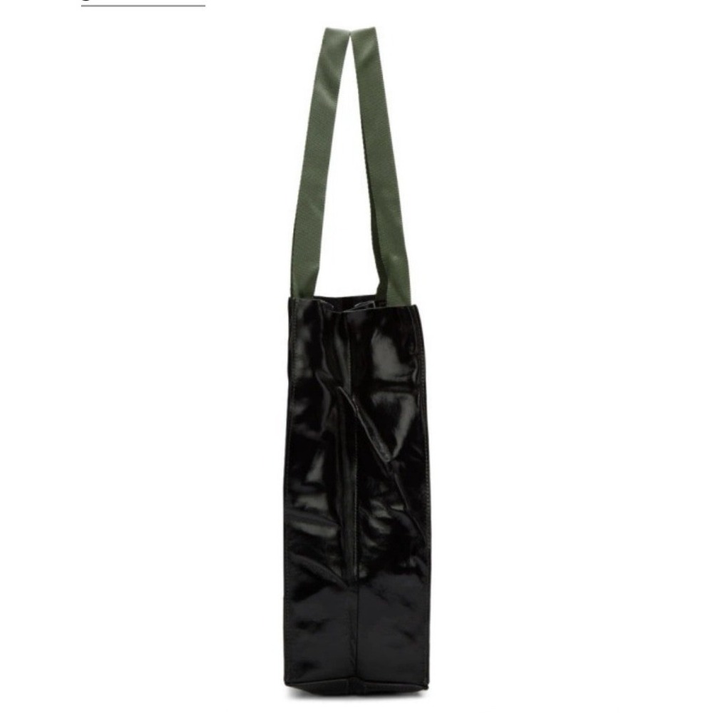 Rag & Bone Tote Bag Womens OS Black Excellent Patent Design Studio Logo Olive - Picture 5 of 9